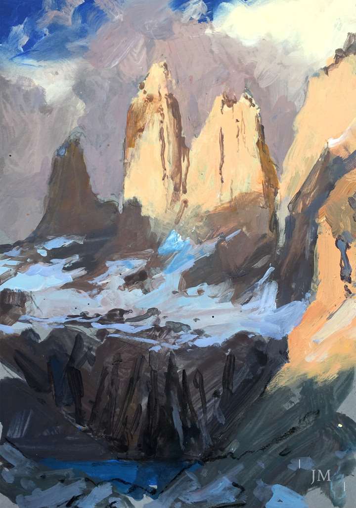 Torres del Paine, first light study 2017